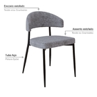 4 Unidades Cadeira Bless Fixa C/4 Pés 53 X 55 X 78cm