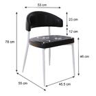 4 Unidades Cadeira Bless Fixa C/4 Pés 53 X 55 X 78cm Pés Bran