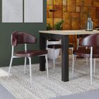 4 Unidades Cadeira Bless Fixa C/4 Pés 53 X 55 X 78cm Pés Bran