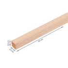 4 Unidades de Quadrado de Madeira Eucalipto Marrom 2,1x2,1x50cm Madvei