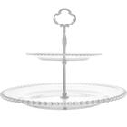 4 Xícaras De Chá Pires 180ml Travessa 30x15cm Prato 2 Andares