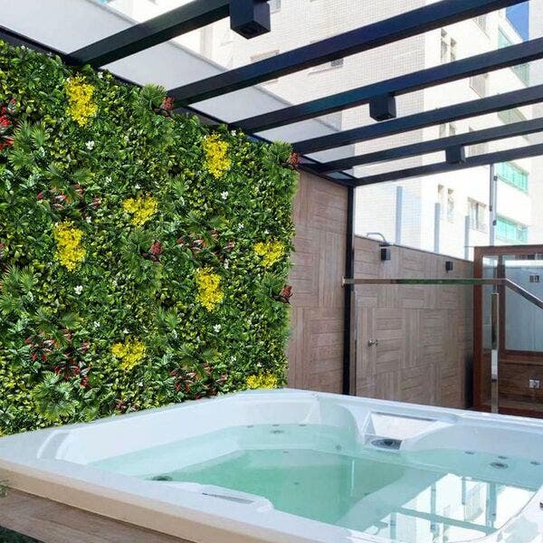 4m² Jardim Vertical Artificial Com Folhagens Linha Premium Para ...