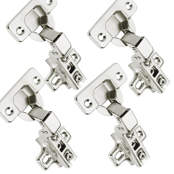 4pç Dobradiça Caneco Pressão Curva Porta Armário Móveis 35mm