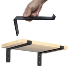 4pçs Mão Francesa Suporta 70kg O Par Prateleira 20cm Suporte