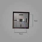 4x Arandela Box Cubo Pequena 2 Fachos Marrom + Led G9 5w Bivo