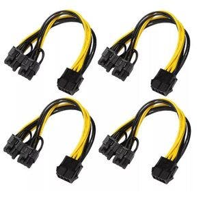 Cavo Splitter PCI-E Da 8 Pin A 2 X (6+2) Pin Per Scheda Video CPU - GEAR 15cm 12V