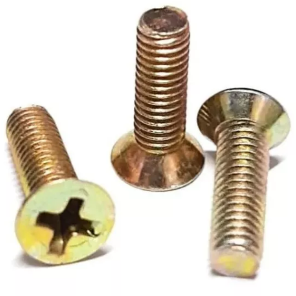 500 Pç Parafuso Máquina Cabeça Chata Phillips M4 4mm X 12mm