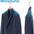 50 Cabide Madeira Terno, Calças E Casacos Com Ombreira Luxo