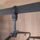 50 Cabides Antifurto Fixo Hotel Preto Clássico Inteligente De