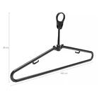 50 Cabides Antifurto Fixo Hotel Preto Clássico Inteligente De