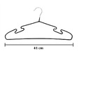 50 Cabides De Aço Emborrachado Com Cava Reforçado Resistente