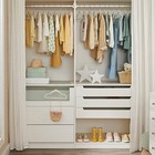 50 Cabides Veludo Infantil Antideslizante Slim Bege Premium