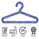 50 Cabides Veludo Infantil Antideslizante Slim Bege Premium