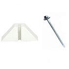 50 Calços Para Telha Trapezoidal Onda 40 + Parafusos 8,5 Cm P