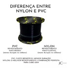 50 M Cabo De Aço 1/8 Revestido Pvc P/ Academia Flexível