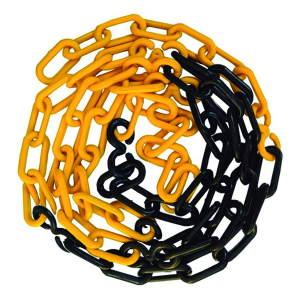 50 Metros De Correntes Plástica Para Sinalização Zebrada Elo P