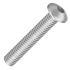 50 Pçs Parafuso Abaulado Allen Sext. Inox 304 M6 6 X 20mm