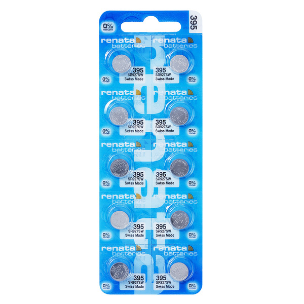 50 Pilha Bateria 395 1.55v Renata Sr927s 05 Cartelas