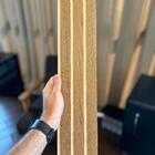 50 Placas Adesivas Painel De Parede Ripado Montável Mdf 50x11