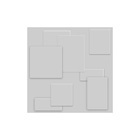 50 Placas Cadre 3d Revestimento De Parede Pvc 25cm X 25cm