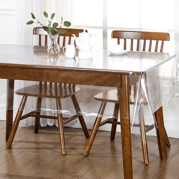 50 Toalha Mesa Plástico Transparente Pvc Atacado 140x140 - Tr