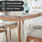 50 Toalha Mesa Plástico Transparente Pvc Atacado 140x220 - Tr