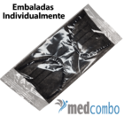 50 Und Mascara Descartável Preta Embalada Em Saquinho Individ