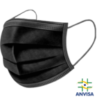 50 Und Mascara Descartável Preta Embalada Em Saquinho Individ