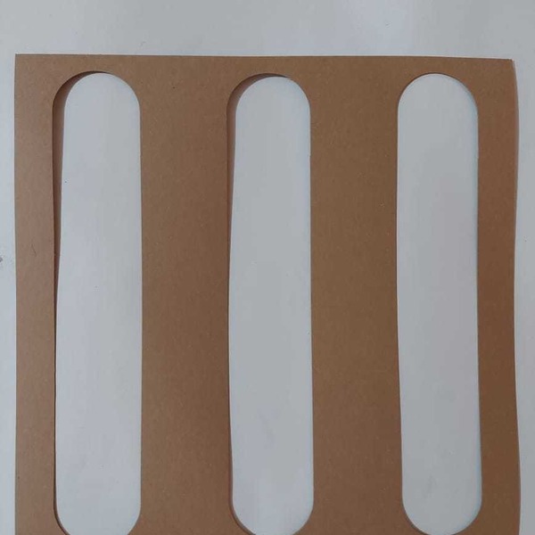 50pçs Gabarito Instalação Elemento Direcional Adesivado/cola