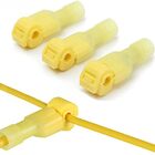 50un Conector Derivação T Amarelo 4 A 6mm Emenda Rápida