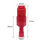 50x Conector Derivação Tipo T Vermelho Até 1,5 Emenda Rápida