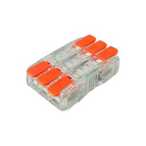 50x Conector Emenda Tripla Linear 2,5mm 24a 450v - 221-653 | Leroy Merlin