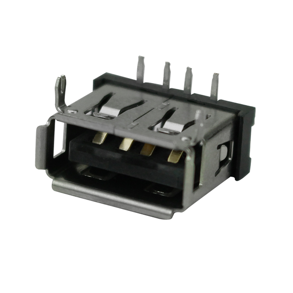 50x Peças Conector Usb Tipo A Fêmea 90° P/ Pci 4+2 Terminais