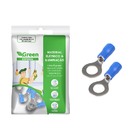 50x Terminal Olhal Anel M6 Pré Isolado - Fio De 1,5 A 2,5mm