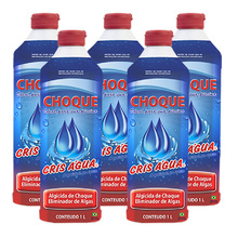 5 Algicida De Choque 1 Litro Cris Água