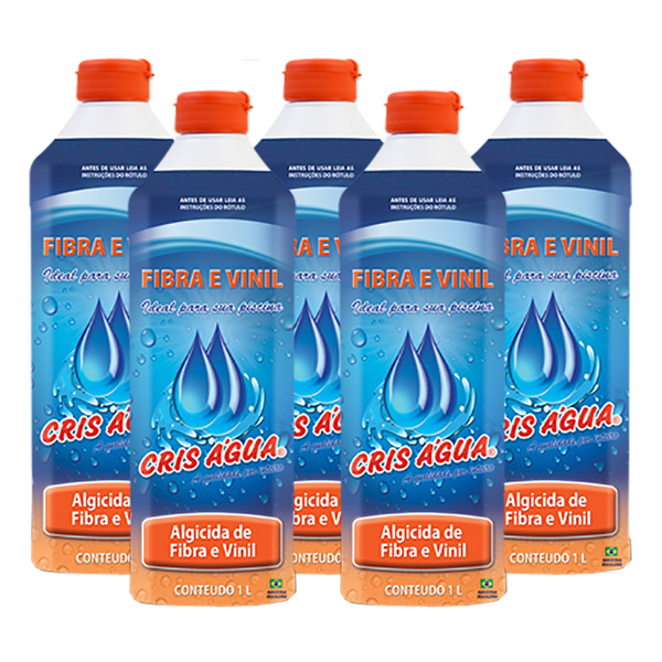 5 Algicida De Fibra E Vinil 1 Litro Cris Água