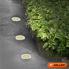 5 Balizador De Solo Led Chão Jardim 3w Embutir Blindado Piso