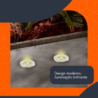 5 Balizador De Solo Led Chão Jardim 3w Embutir Blindado Piso