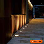 5 Balizador De Solo Led Chão Jardim 7w Embutir Blindado Branc