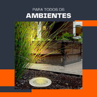 5 Balizador De Solo Led Chão Jardim 7w Embutir Blindado Branc