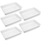 5 Bandejas Plásticas Para Açougue 40x61x10cm Alimentos 17l Gr