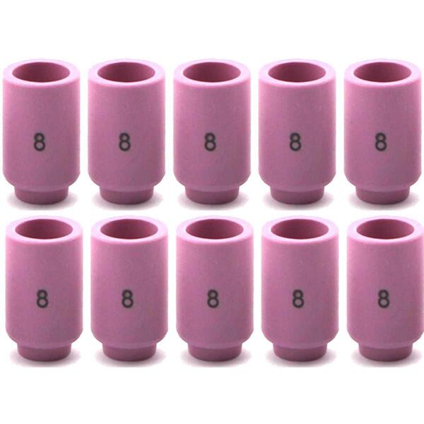 5 Bocal Ceramico Para Tocha Tig 13n12 Nº8 Wp-9 Wp-20 Wp-25 -
