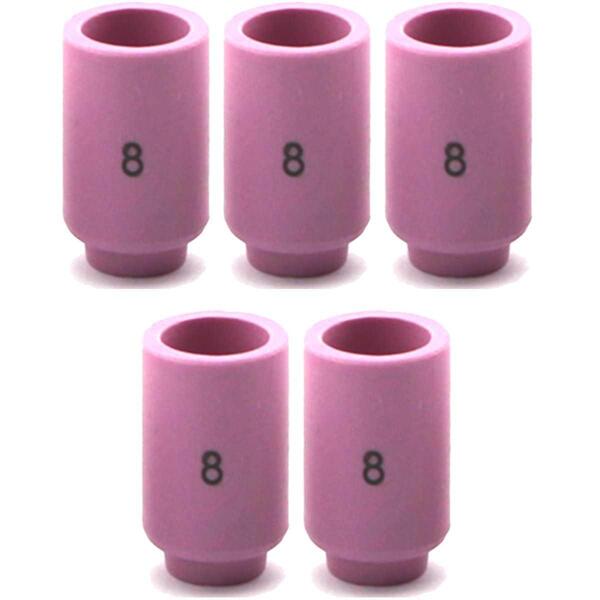 5 Bocal Ceramico Para Tocha Tig 13n12 Nº8 Wp-9 Wp-20 Wp-25 -