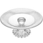 5 Boleiras Com Pé Prato Porta Bolo 25cm Cristal Renaissance B