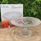 5 Boleiras Com Pé Prato Porta Bolo 25cm Cristal Renaissance B