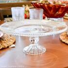 5 Boleiras Com Pé Prato Porta Bolo 25cm Cristal Renaissance B