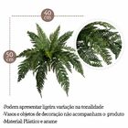 5 Buquês De Folhagens Samambaia Artificial Revestida Em Silic