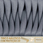 5 Cadeiras Atenas Tricô Náutico E Alumínio Com Proteção Uv Pa