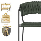 5 Cadeiras Atenas Tricô Náutico E Alumínio Com Proteção Uv Pa