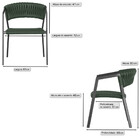 5 Cadeiras Atenas Tricô Náutico E Alumínio Com Proteção Uv Pa